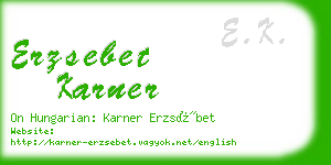 erzsebet karner business card